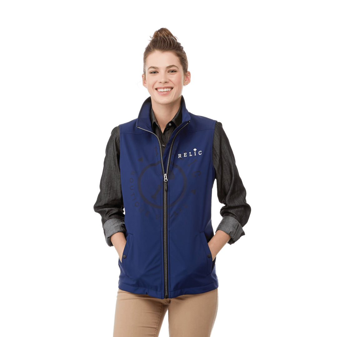 Embroidered Womens WARLOW Softshell Vest CapsToYou