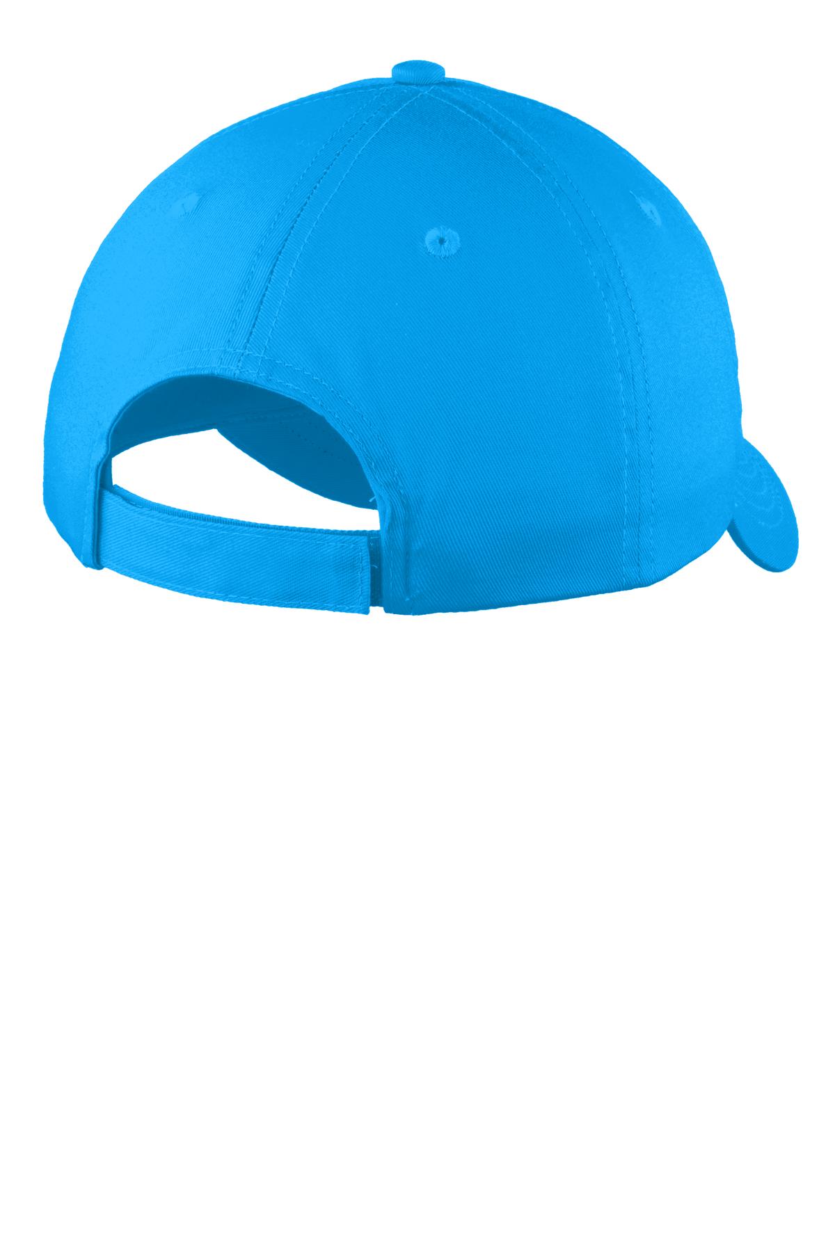 Custom Embroidered Port Authority Six-Panel Unstructured Twill Cap
