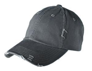 Embroidered District Distressed Cap. DT600