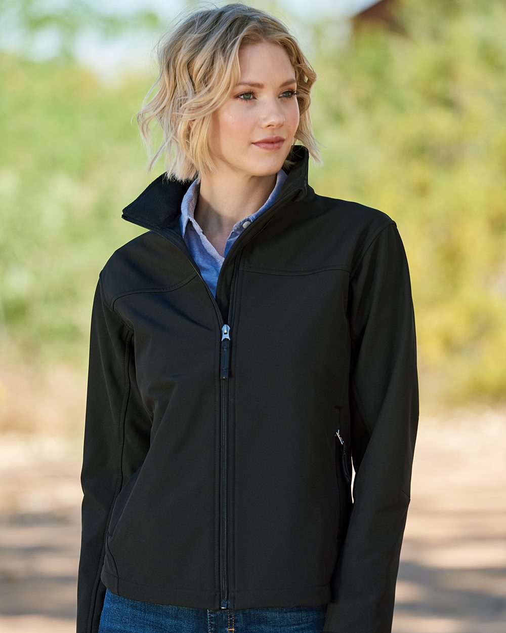 Embroidered Women's Soft Shell Jacket - W6500