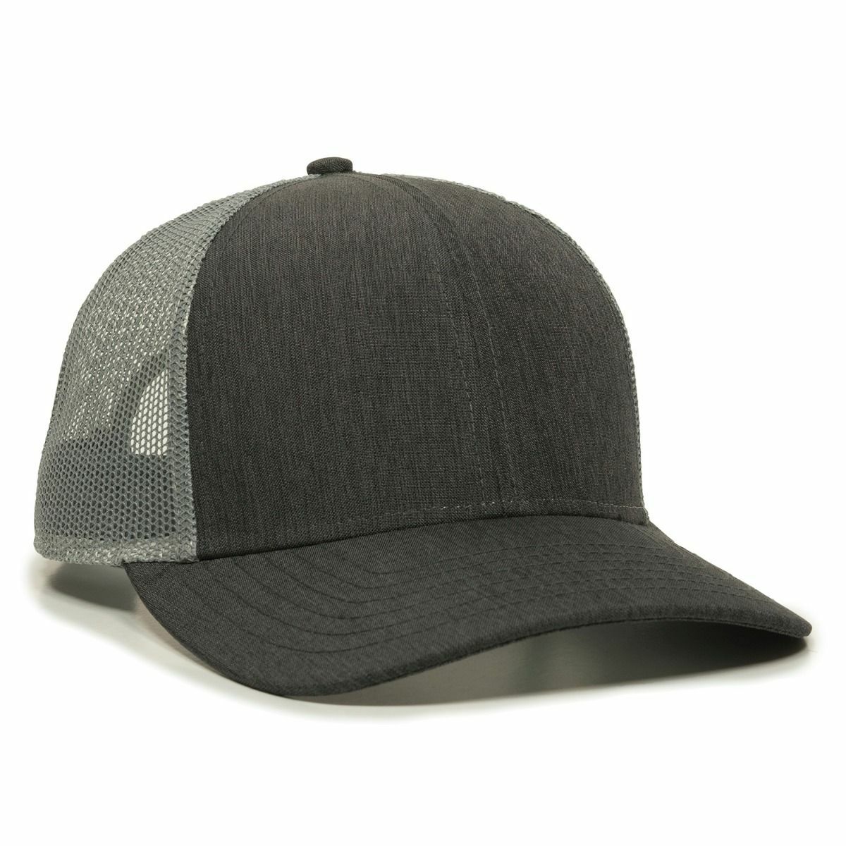 ALOUND NYLON CAP ROUND LOGO BLACK 黒 Custom Printed Premium Low Profile Trucker Hats