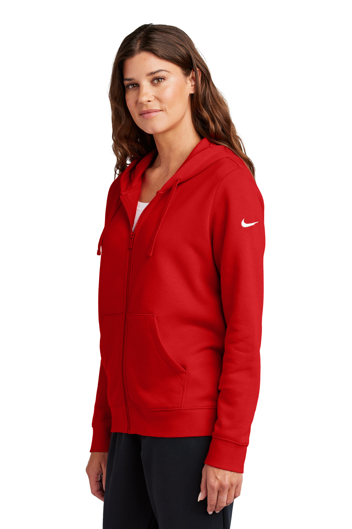 nike women's side zip hoodie