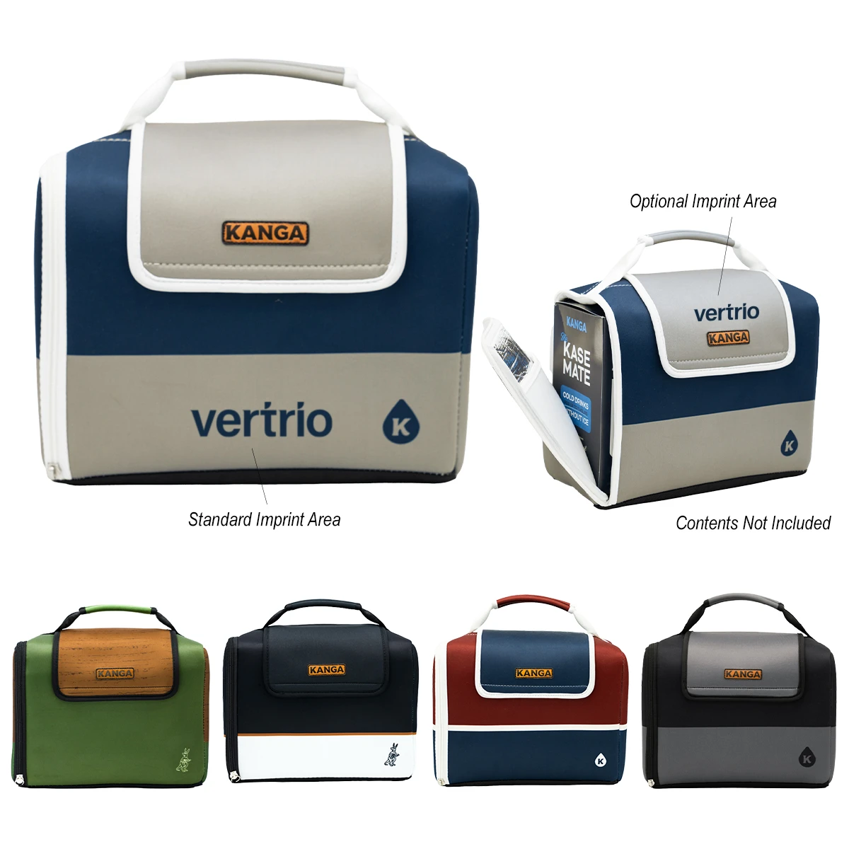 Custom Kanga Coolers 12 Can Kase Mate Iceless Cooler Bag 35148