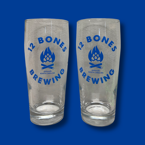 12 Bones Brewing Pint Glass (2-pack)