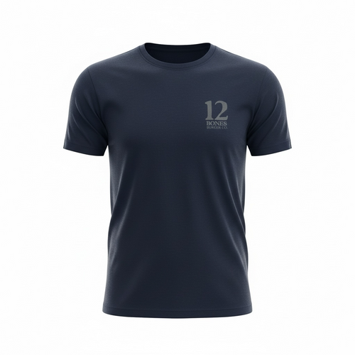 12 Bones Vegas Logo. Navy. Front