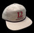 12 Bones OG Logo. Vintage Style. Soft White w/ Black Rope & Embroidery