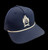 Brewery- Navy with White Hop Flame- Rope-Solid- Snapback