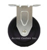 3 Inch Rigid Soft Rubber Caster Wheel