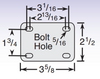 2-1/2 x 3-5/8 Plate Dimensions