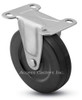 Soft Rubber Single Wheel Rigid Top Plate