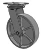 90CA12501S Albion 12" heavy duty swivel caster with cast iron wheel 90CA12501S Albion 12" heavy duty swivel caster with cast iron wheel