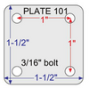 1.5 x 1.5 Plate Dimensions