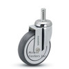 Stainless Steel Casters - Medical  Grip Ring Stem Caster TPR Wheel