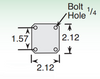 2.12 x 2.12 Plate Dimensions