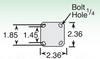 2.36 x 2.36 Plate Dimensions