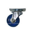 2 inch swivel caster with blue urethane wheel