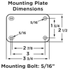 R-331-HCSB - 3" Hamilton Inferno Rigid Caster with Duratherm Wheels