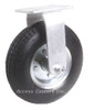 8" Black Rigid Zinc plated Pneumatic Caster for Luggage Carts
