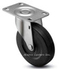 5SRERS 5" Swivel Caster Soft Rubber Wheel