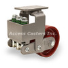 S-AEZFFM-63MB Spring loaded caster with 6" x 3" Metal wheel