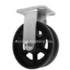 6" V-groove rigid caster