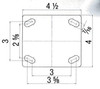 Blickle 14 series top plate dimensions