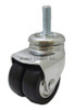 12SBDNT 2-1/2 inch neoprene threaded stem caster wheel