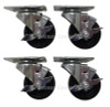 178A3PCKIT4-AC 3 Inch Caster Set for Avantco