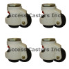 3P80S-SET 3" leveling caster set