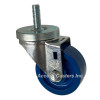 3DSUSTS 3" stem Caster with solid blue polyurethane wheel, 1/2-13 x 1-1/2" stem-1