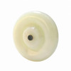 3DNY3 3" X 1-1/4" White Nylon Wheel, 1-9/16" Hub, 300 pound Capacity