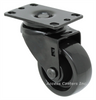 3" swivel caster with black finish