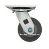 4SPRFS 4" x 2" Swivel Caster, TPR Flat Wheel