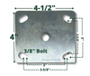 4 x 4 1 /2 top plate dimensions