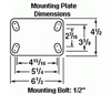 R-HS-5FSB Hamilton HS Rigid Caster 5x2 Forged Steel Wheel