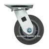 5SPRFS 5" x 2" Swivel Caster, TPR Flat Wheel