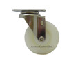 5DLSSNY 5" Stainless Steel Swivel Caster with White Nylon Wheel