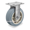 05XS05251RPREV 5 Inch Stainless Steel Rigid- Caster with Antimicrobial wheel