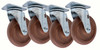 2.05256.52 HT-SET Set of Four Colson 5 Inch Swivel Casters with High-Temp Wheels