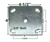 4 x 4 ½ top plate dimensions