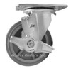 5 inch non marking swivel caster with brake