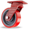 S-ZFWH-6TRB Maintenance Free Kingpinless Caster from Hamilton with 6 x 2 Duralast Polyurethane Wheel