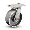 310FS06401S 6" x 2-1/2" Kingpinless Swivel Caster, Forged Steel Wheel