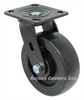 6PHPS-BL 6" Swivel Plate Caster with Black Finish