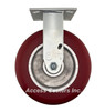 16AX08228R Albion 8" Rigid Caster with Ergonomic Polyurethane Wheel