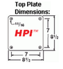 8.5 x 8.5 Top Plate