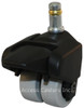 155-2XTPR-41-WB 1 1.2 Inch X-Caster with brake, 7/16" x 7/8" Grip Ring Stem