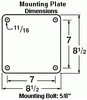 8.5 x 8.5 Top Plate