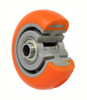 4DEU 4" x 1-1/4" Round Tread Polyurethane Tread Wheel