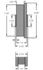 WFT-8H-3/4 Hamilton 8" Single Flanged Wheel